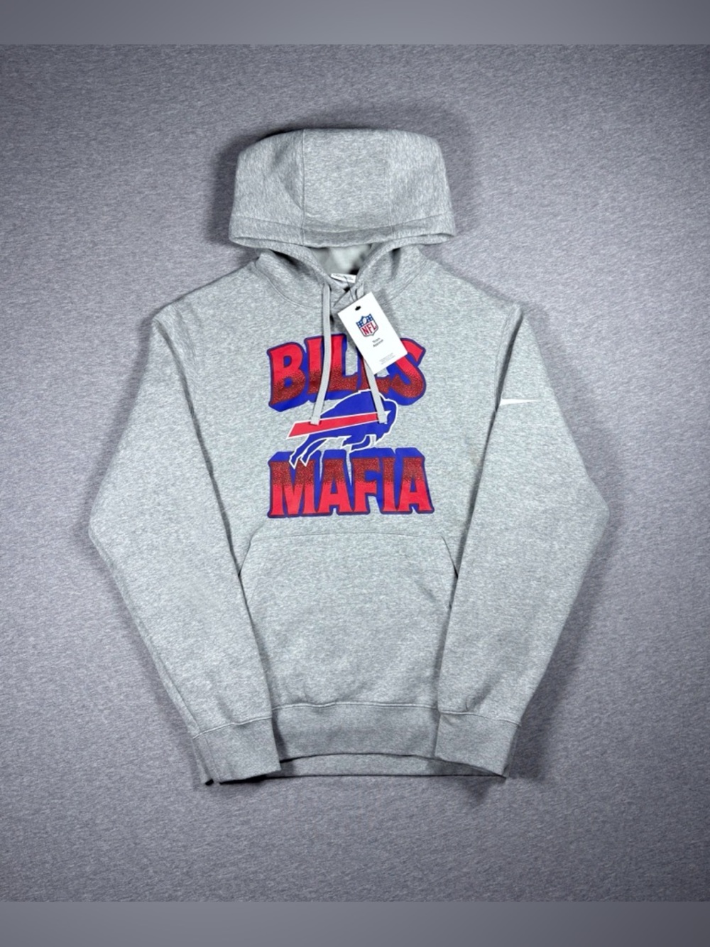 Nike Buffalo Bills NFL Bills Mafia Hoodie Sweatshirt Gray Mens Size Small NWT